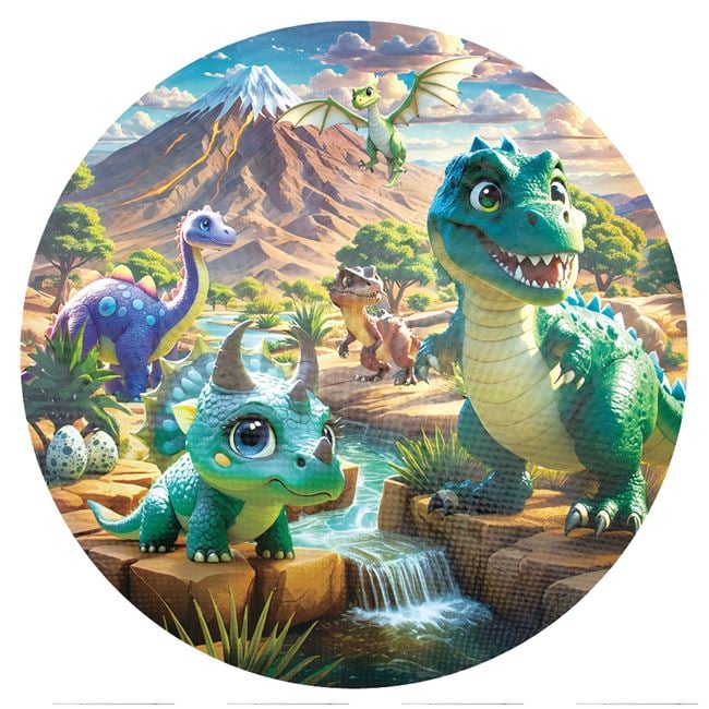 Puzzle Rotund Dinozauri (70 de piese) 2