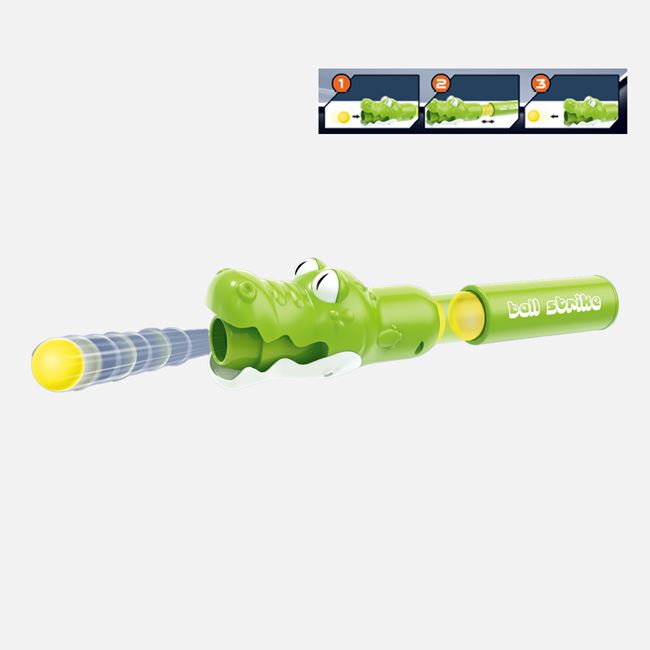 Pistol de Lansare Crocodil & 6 Mingi din Spuma 2