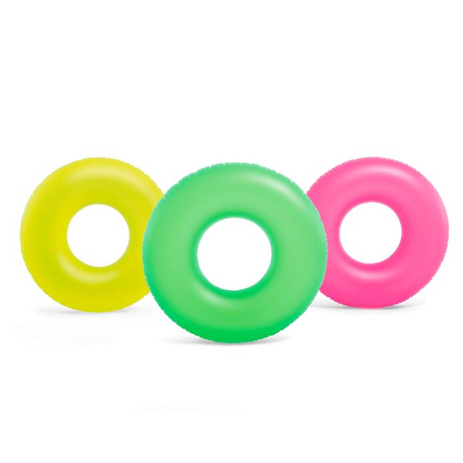 Colac Gonflabil Monocolor Fluorescent Ø91cm - Intex 4