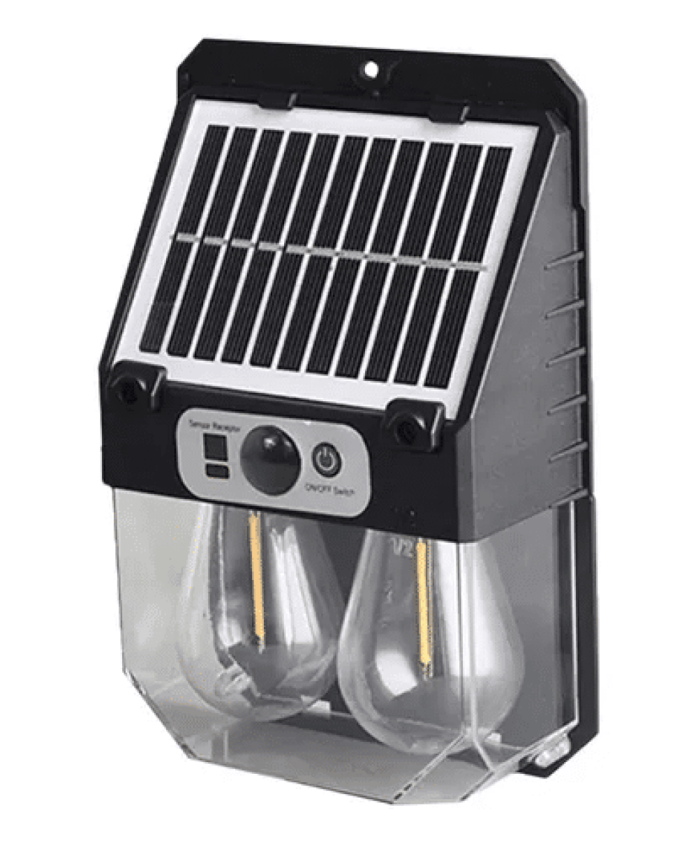 Lampă de perete, LED dublu solar, senzor mișcare și telecomandă, Z-TOOLS / ZTS8989