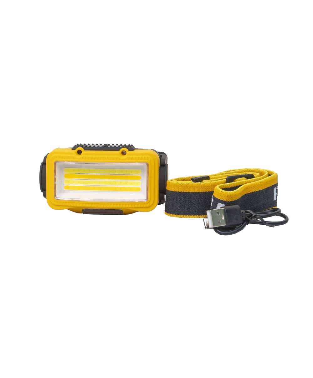 Lanterna de cap, 8 moduri de iluminat, USB, Z-tools W6103A, galben / ZTS 8206