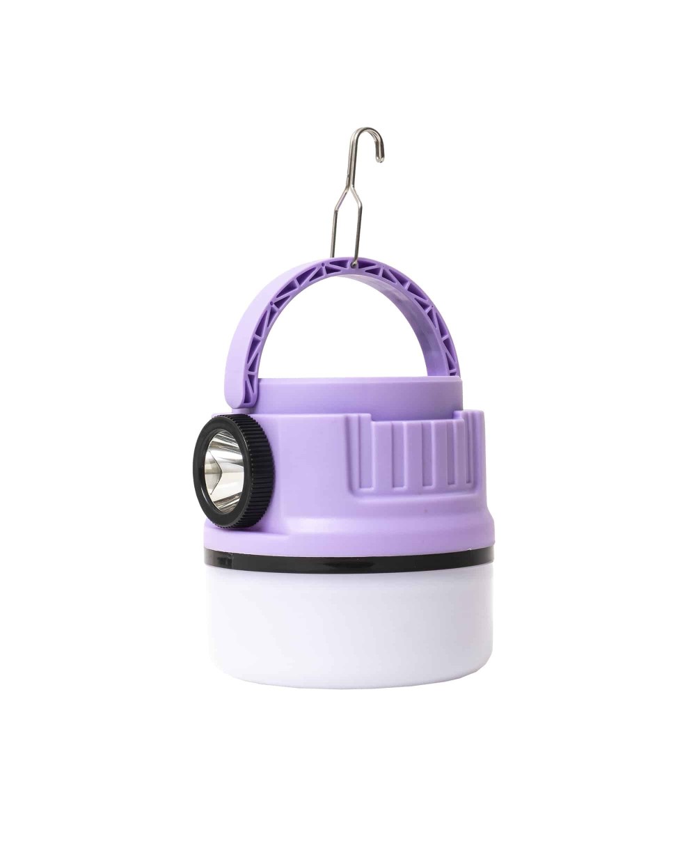 Lanterna LED camping, portabila, incarcare solara si USB, mov Z-TOOLS / ZTS 9001