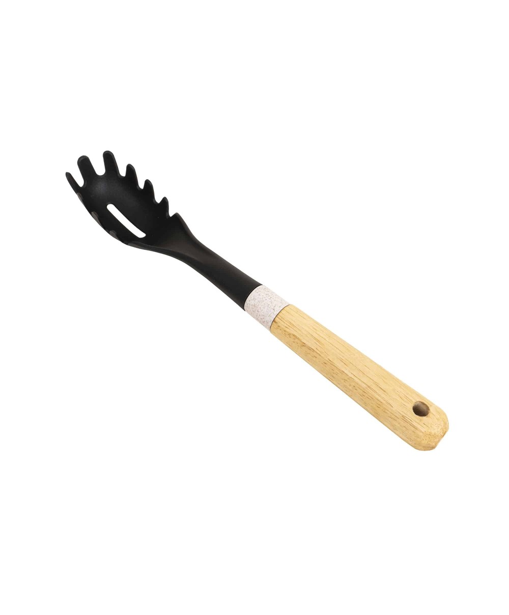Lingura de salata din plastic, cu maner maro, model CY-12-1, lungime 33cm Z-TOOLS / ZTS9248