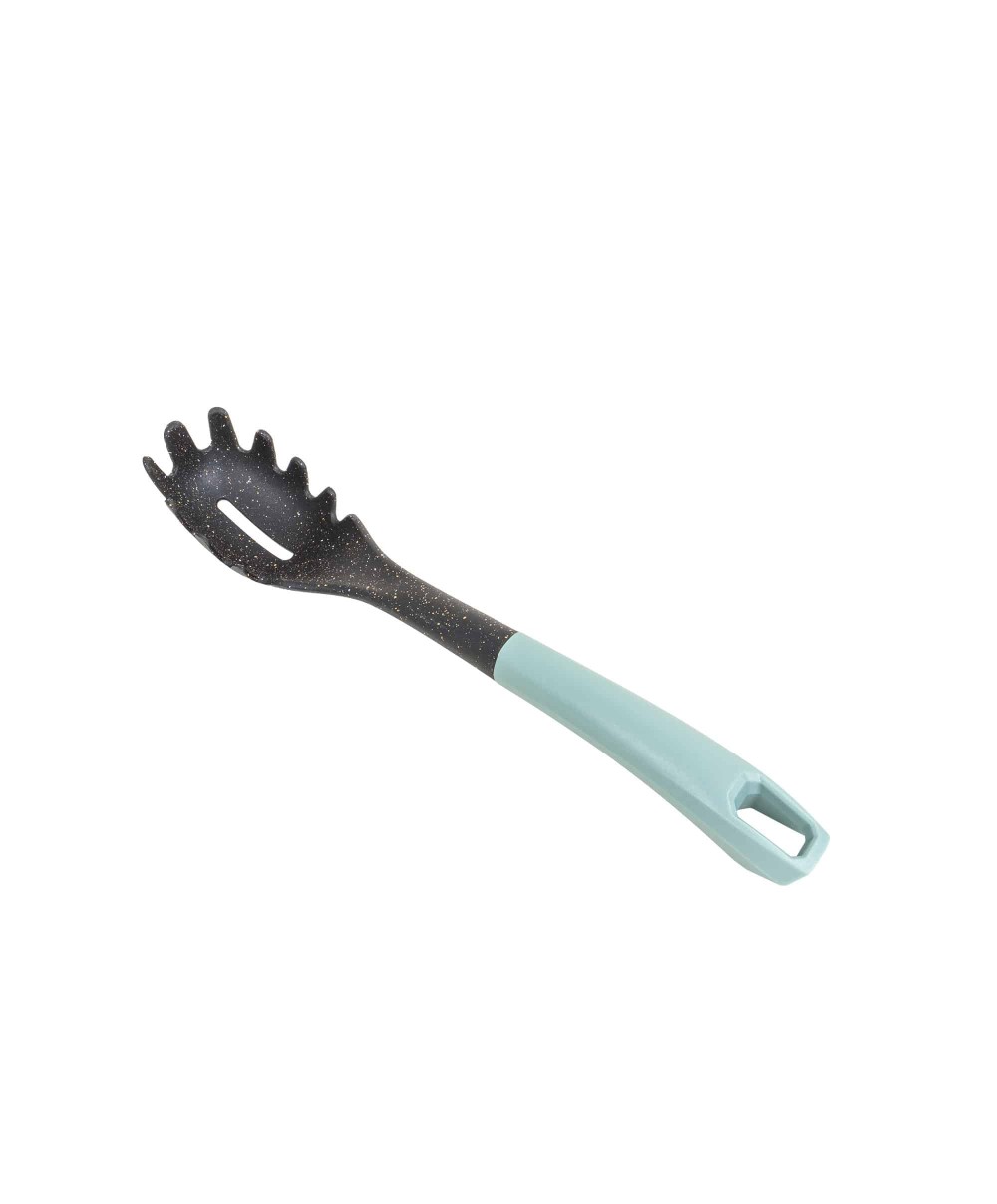 Lingura de salata din plastic, cu maner verde, model FI-06-B, lungime 32cm Z-TOOLS / ZTS9244