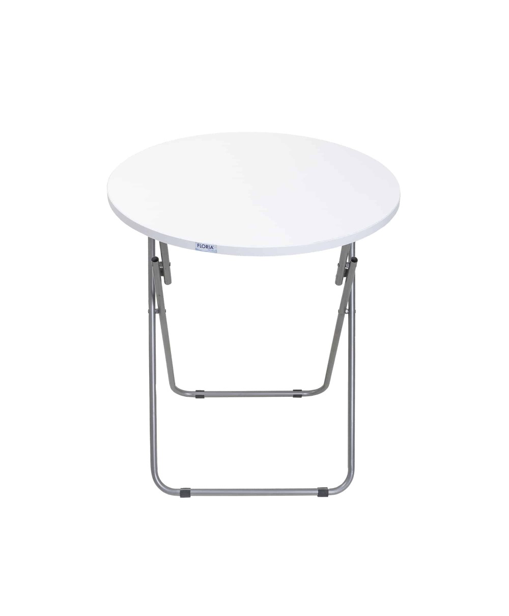 Masa plianta rotunda cu blat mdf, dimensiuni 60x65cm, alb / ZLN 6968