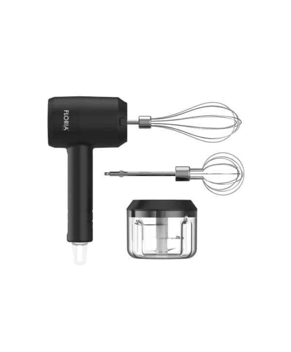 Mixer de mână 3 în 1, reîncărcabil, fără cablu, cu baterie de 800 mAh și putere de 3,7V/20W FLORIA / ZLN2772