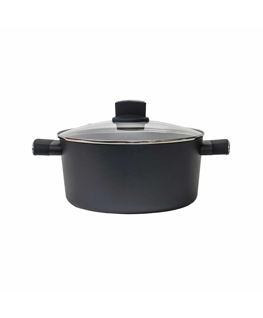 Oala cu capac de sticla, ECO cu diametru de 24 cm, capacitate 3L / ZLN 0843