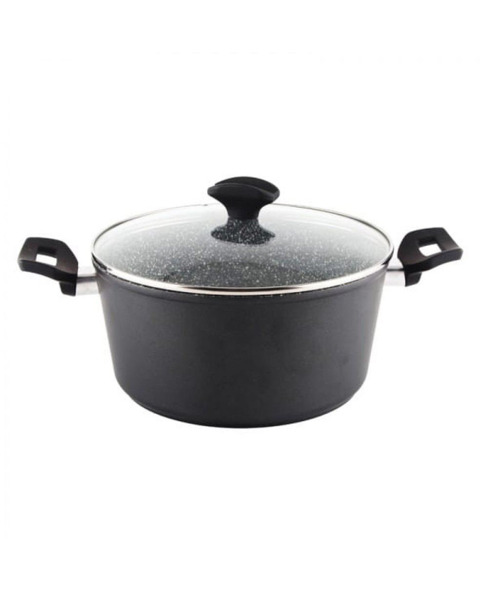 Oala cu capac sticla, cu diametru de 24 cm, inaltime de 12cm ZILAN / ZLN 3321