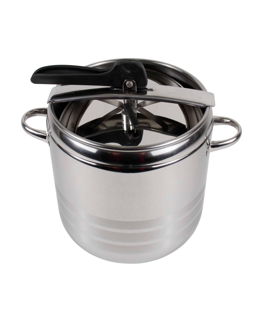 Oala sub presiune, inox cu capac, 12L / ZLN 5617