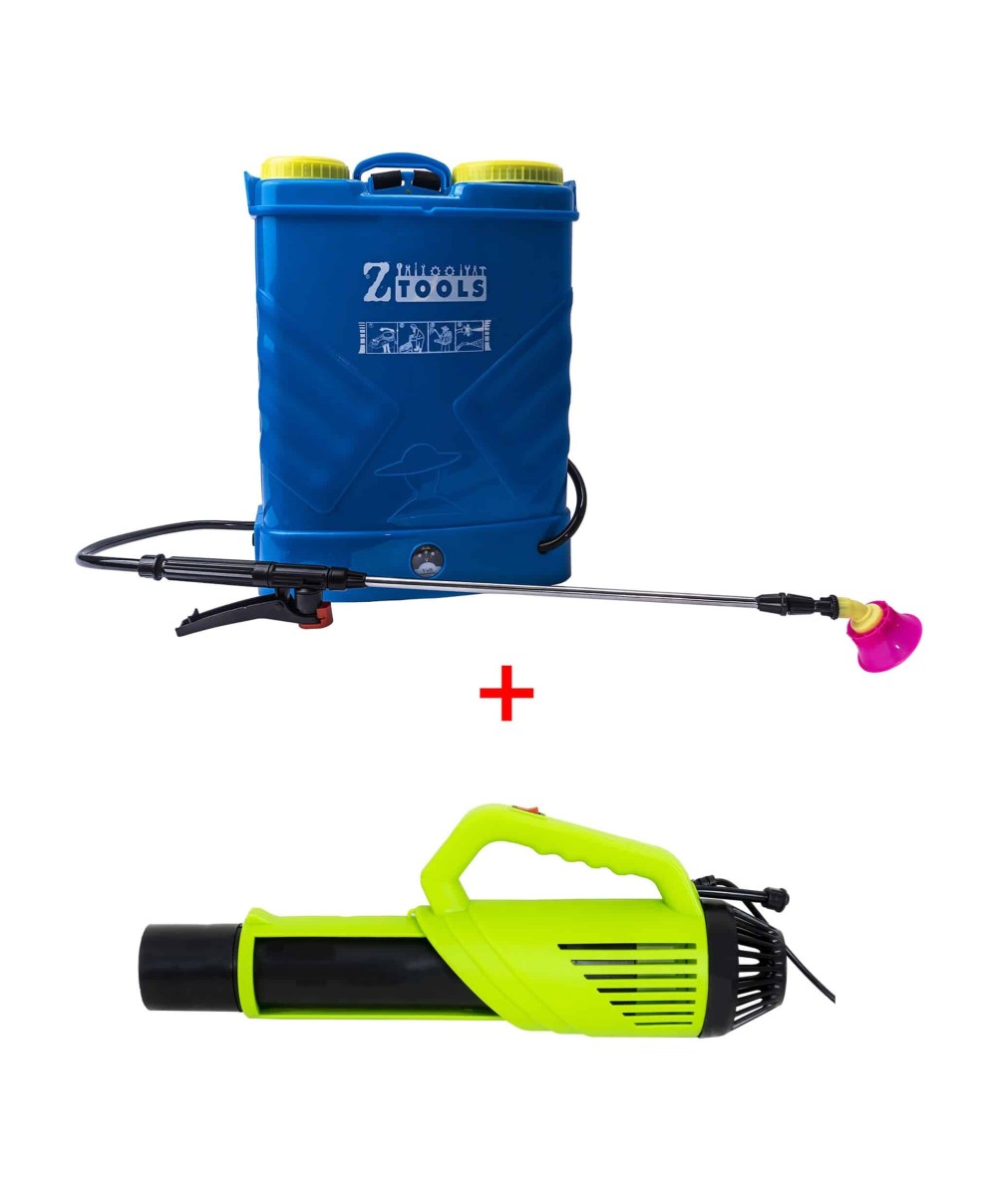 Pachet pompa de stropit cu acumulator, 16l (ZTS 4663) plus pulverizator atomizor (ZTS 5573) / EXT 6792