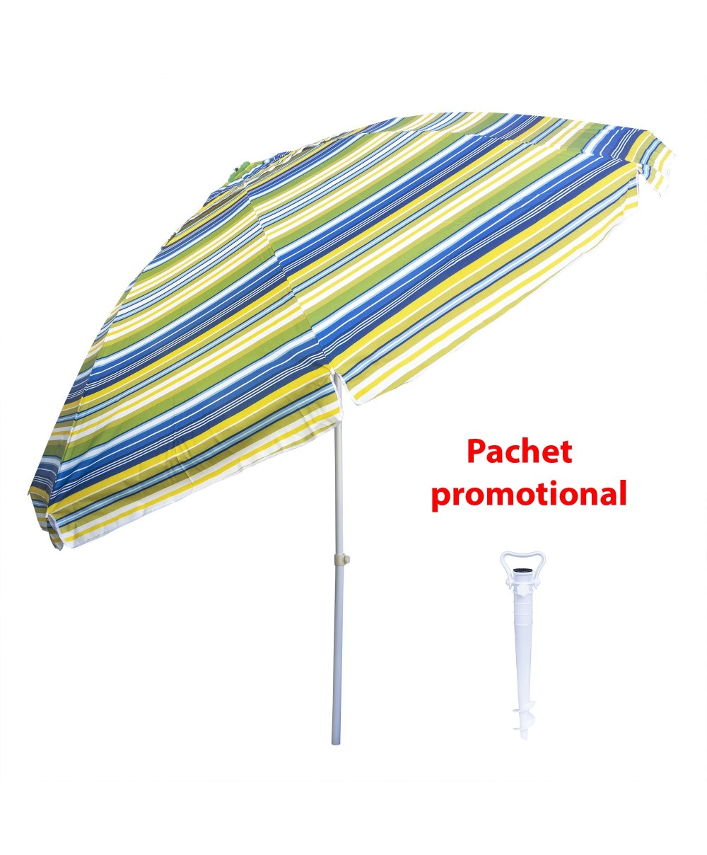 Pachet promo, umbrela pentru protectie solara, diametru 3m ZTS 8490 plus suport tip burghiu alb ZTS 8492 Z-TOOLS / ZTS 8490_2