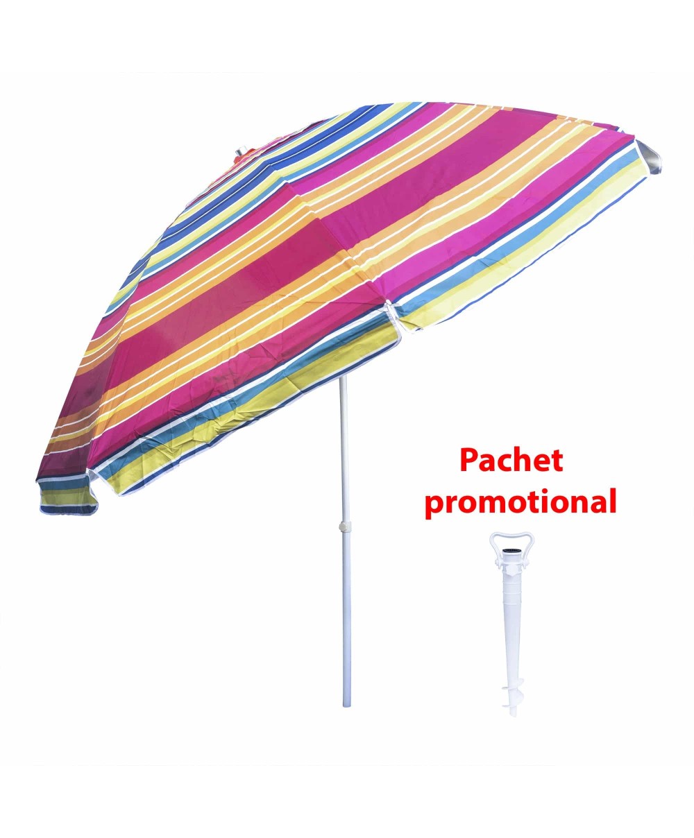 Pachet promo, umbrela pentru protectie solara, diametru 3m ZTS 8491 plus suport tip burghiu alb ZTS 849 Z-TOOLS / ZTS 8491_2