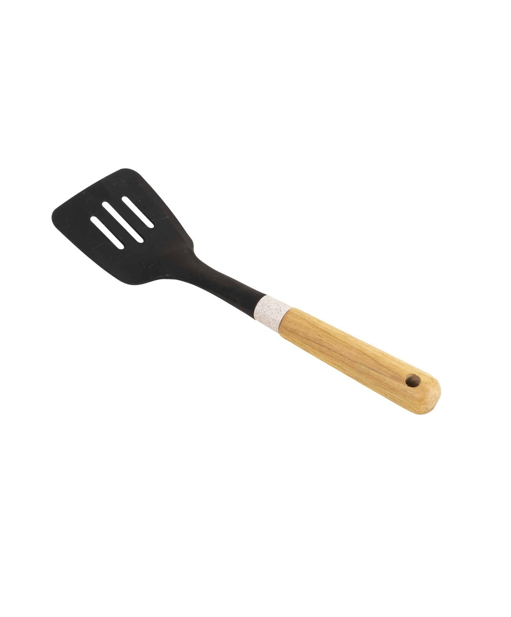 Paleta cu gauri din plastic, cu maner maro, model CY-12-1, lungime 34cm Z-TOOLS / ZTS9251