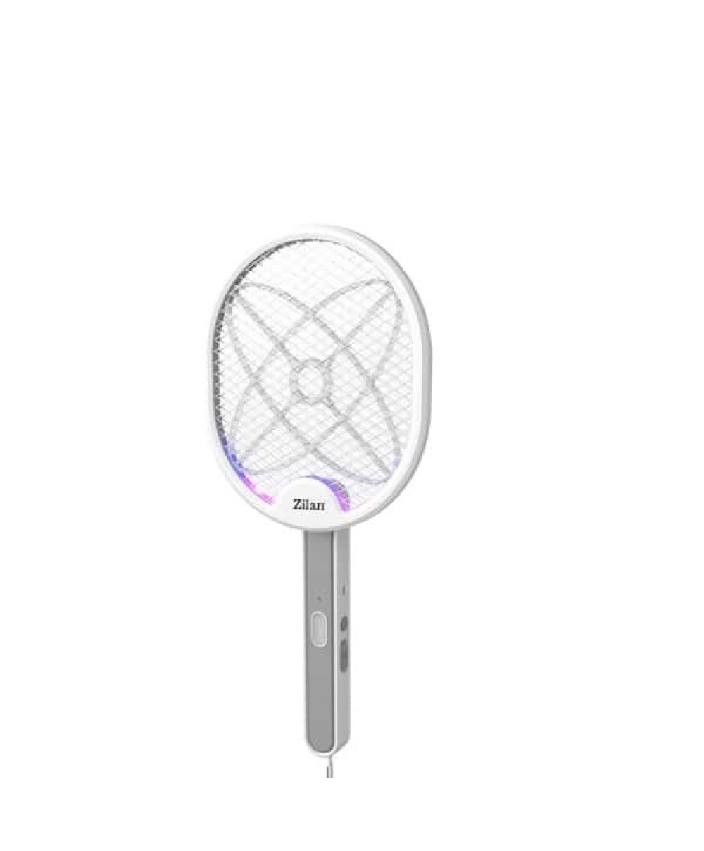 Paleta electrica anti-insecte, alba, putere 2800 Volti, lampa cu LED / ZLN 7088