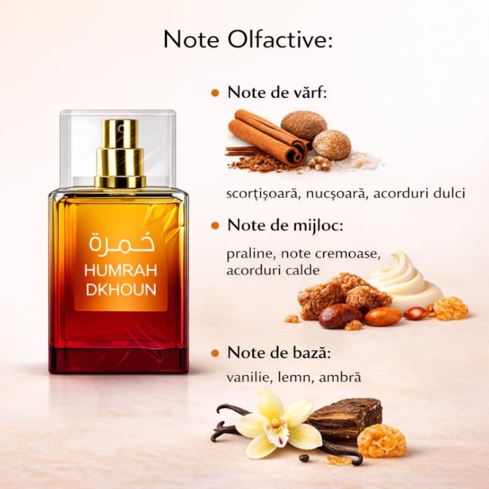 Apa de parfum Humrah Dkhoun, unisex, 100 ml 2