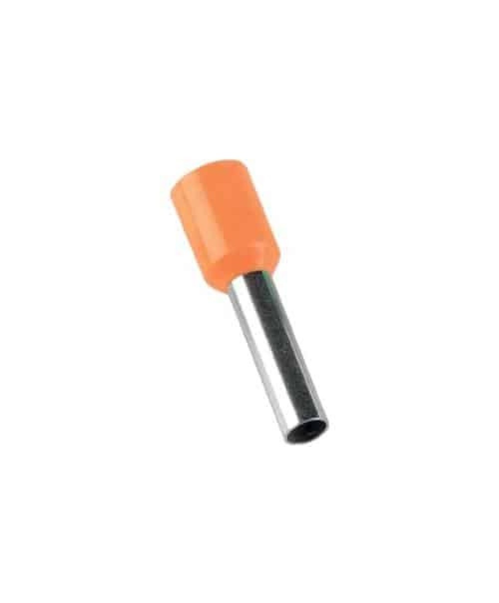 Pini pentru cablu, secțiune 4 mm, 100 bucăți, portocalii / EXT01-441