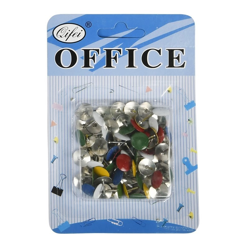 Piuneze (pioneze) Office Cover 5020, 10mm, diverse culori, blister 80 buc 1