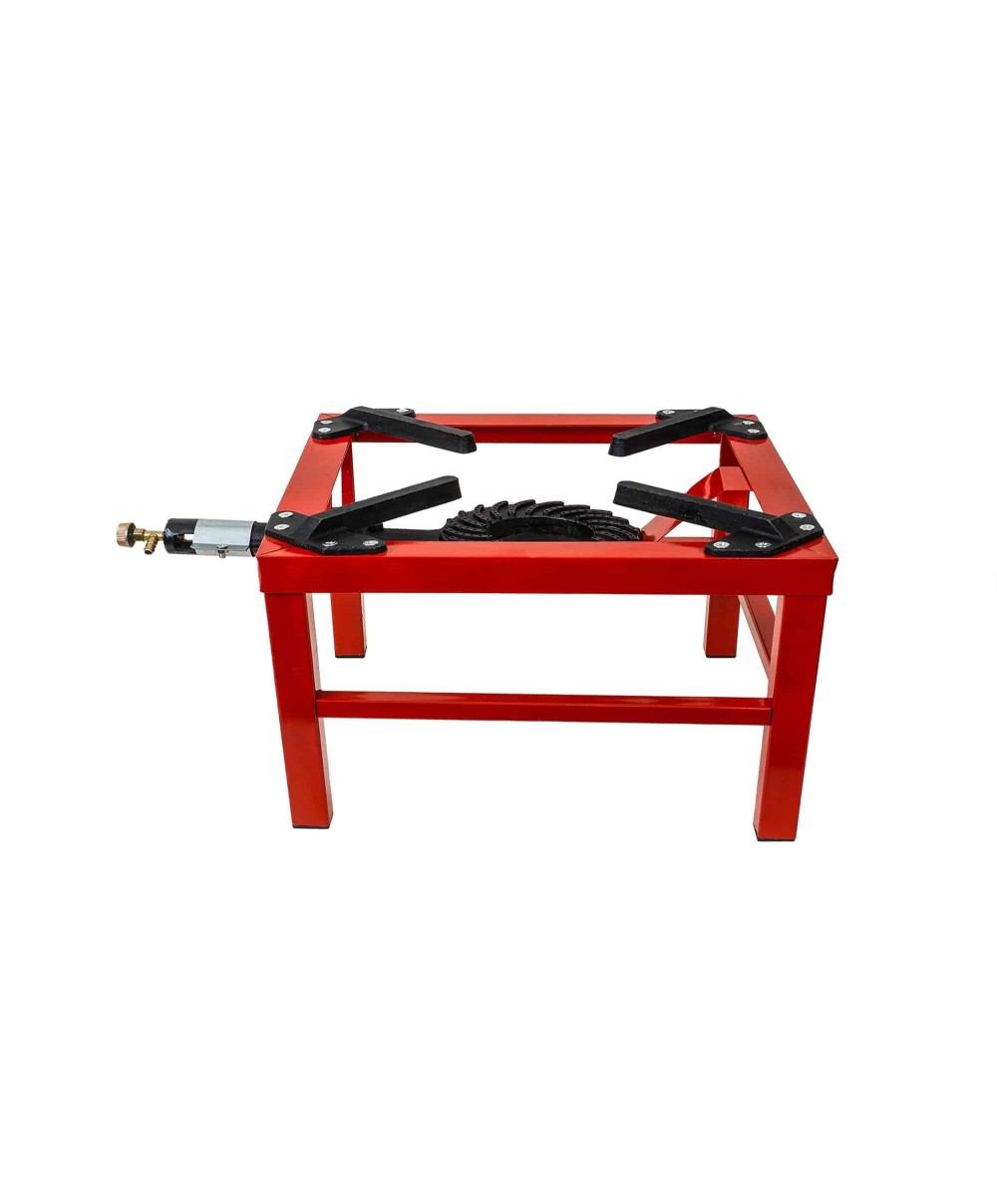 Pirostrie pe gaz cu un foc de exterior, portabila, material fonta si otel, 38.5x38.5x23 cm / ZTS 5560