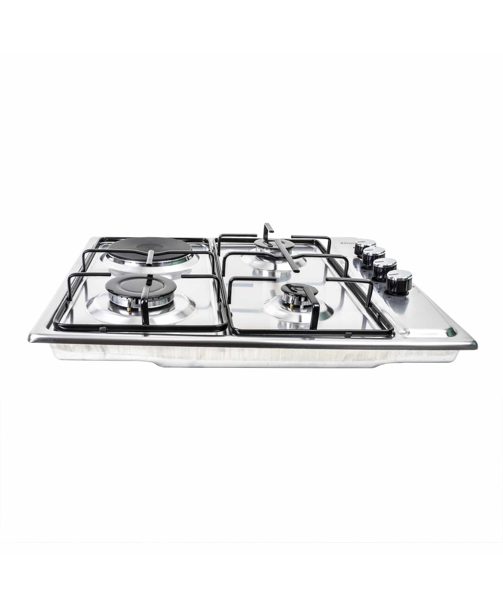 Plita incorporabila, din inox, GPL/GN, 3arzatoare +1 electric de 1000w, aprindere electrica / ZLN 1918
