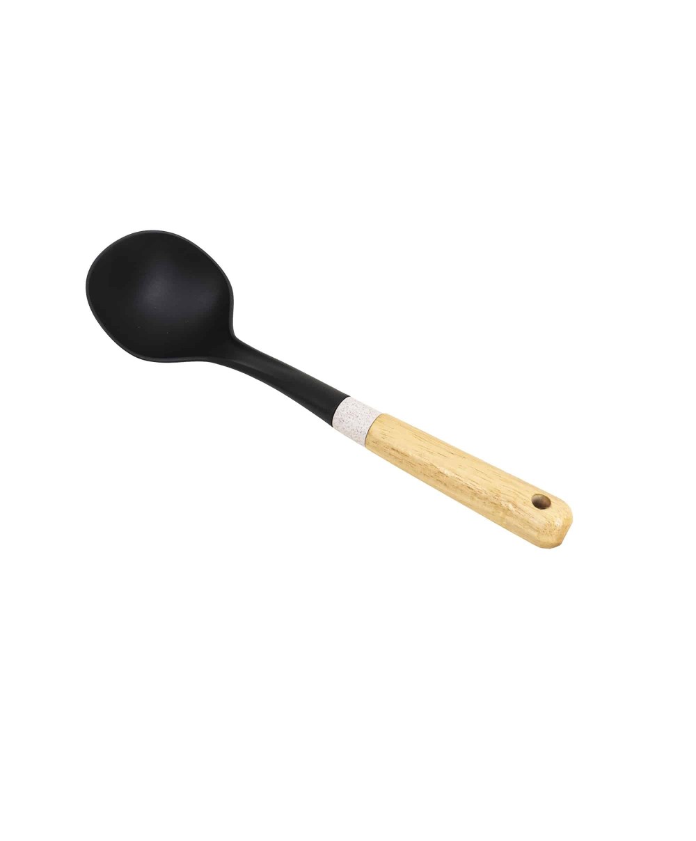 Polonic din plastic, cu maner maro, model CY-12-1, lungime 33cm Z-TOOLS / ZTS9246
