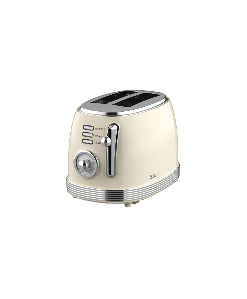 Prajitor RETRO, cu 6 trepte de prajire, putere 850w, indicator luminos crem ZILAN / ZLN 1191