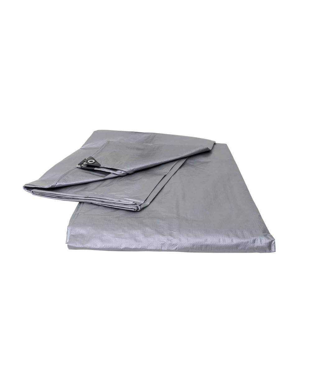 Prelata impermeabila UV, inele de prindere, 10x16m, 110gr/mp, Silver, Z-TOOLS / ZTS 8100