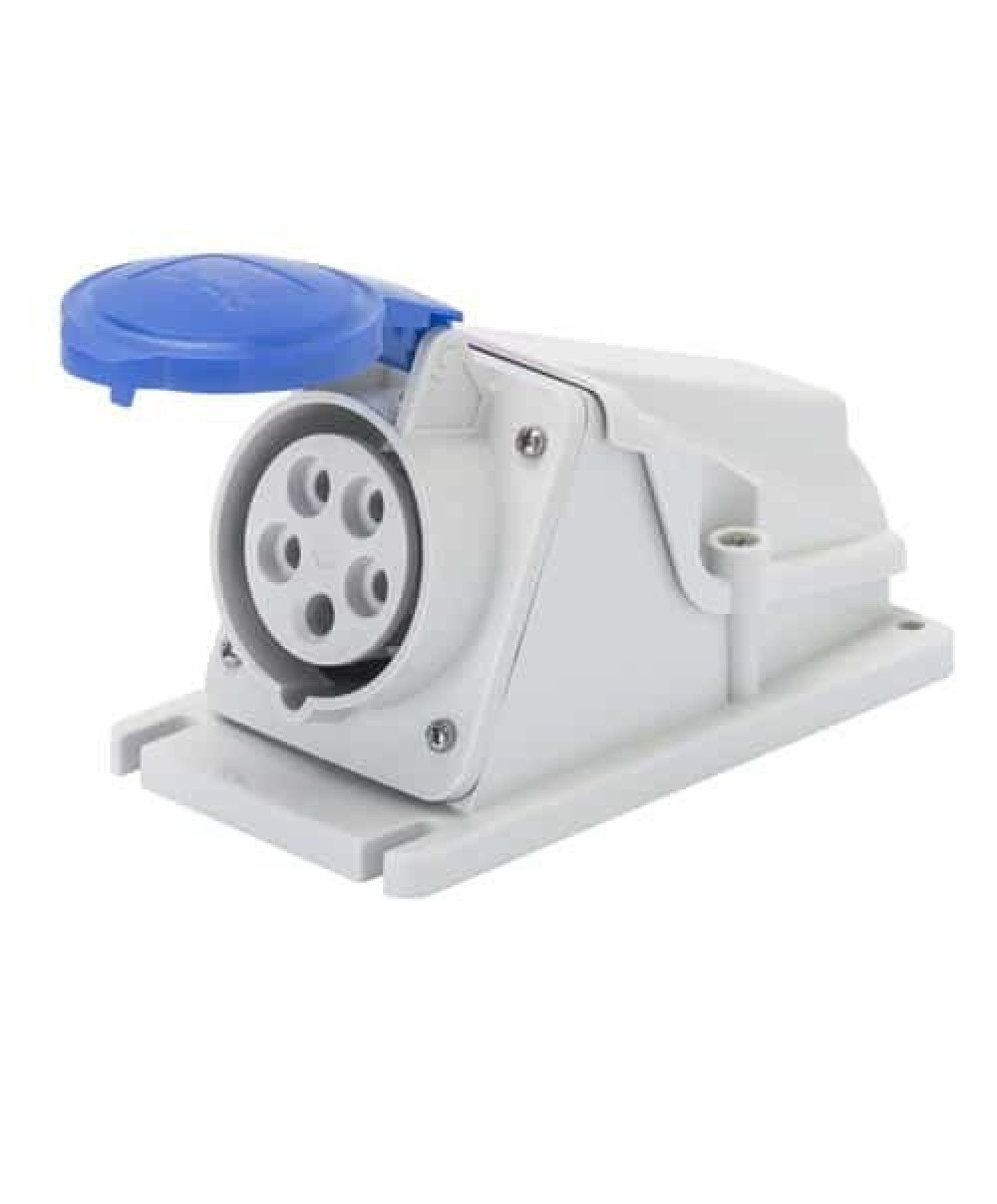 Priză fixă industrială, IP44, 2P+E, 32A, 230V, 90°, Gewiss / GW62488