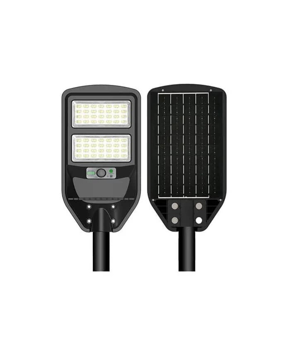 Proiector cu incarcare solara GRAND PRO, 100W, 6400K, IP65, NEGRU / 074-009-2100
