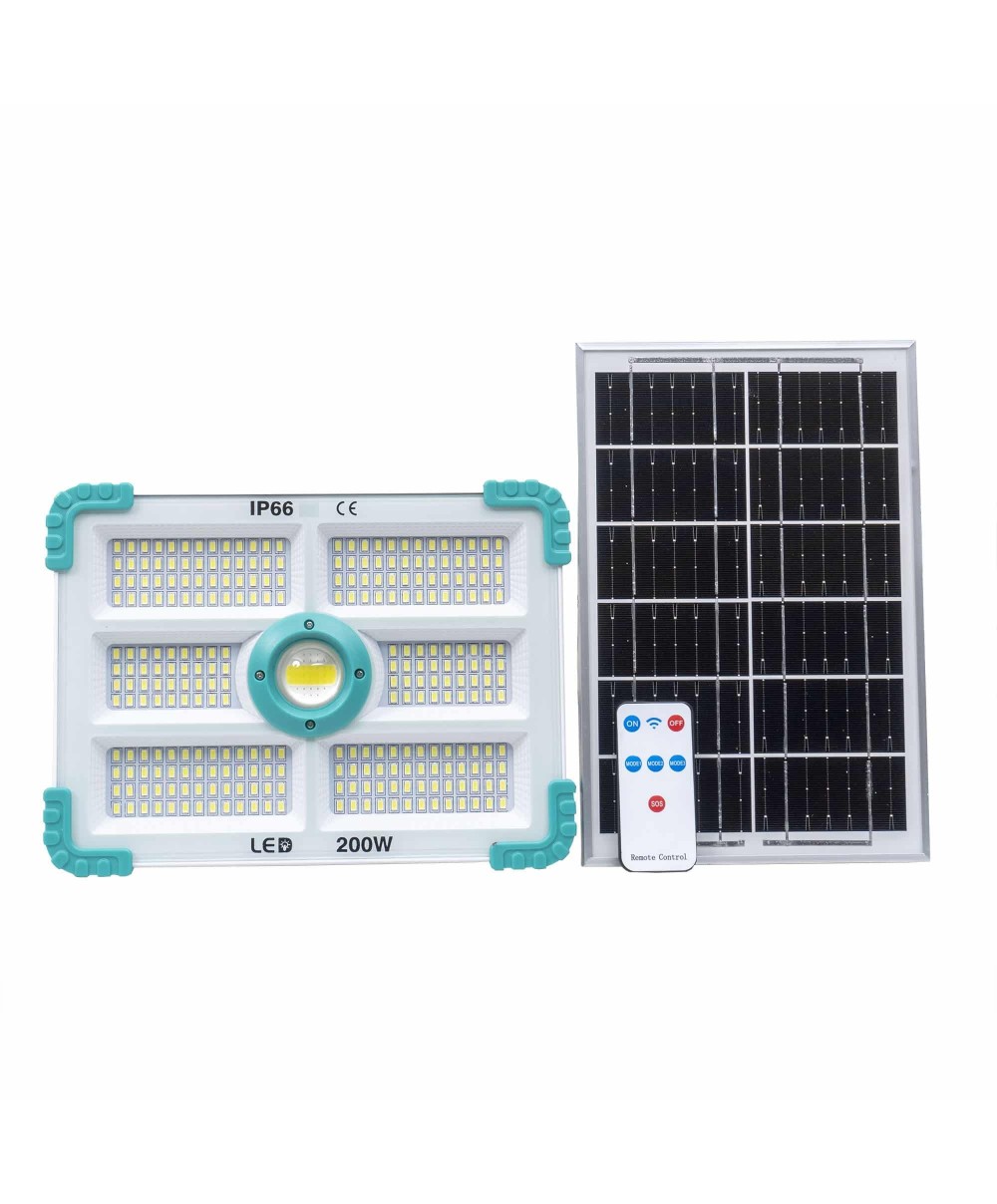 Proiector led cu incarcare solara, 200W, 280 leduri / ZTS 8211