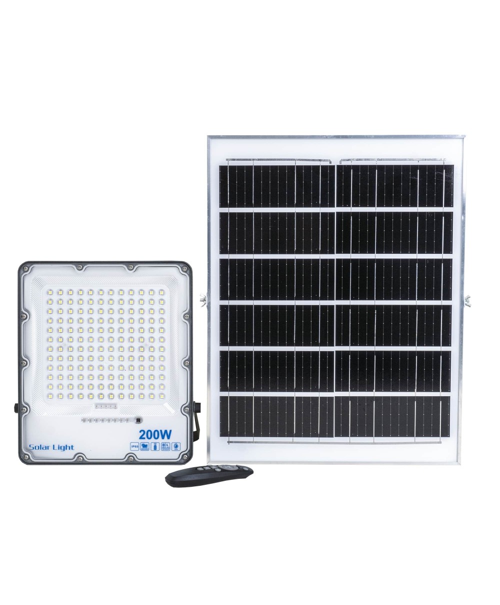 Proiector led cu incarcare solara, 200W, panou separat, cu telecomanda IP66 Z-TOOLS / ZTS8564