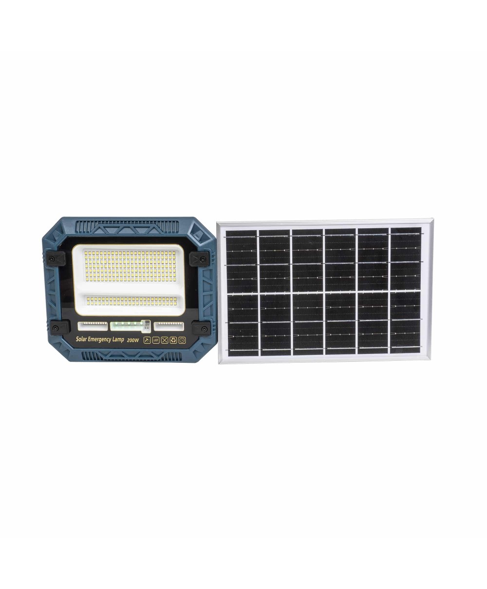 Proiector led cu incarcare solara, 200W, panou separat, cu telecomanda IP66 Z-TOOLS / ZTS 8985