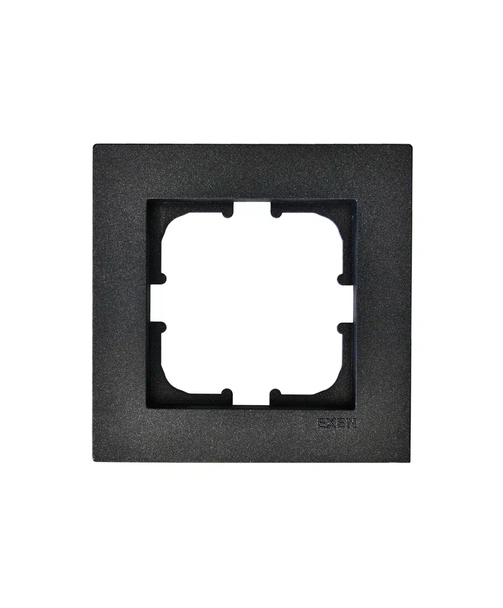 Rama pentru priza KARELL EXEN, negru / 200-140000-101