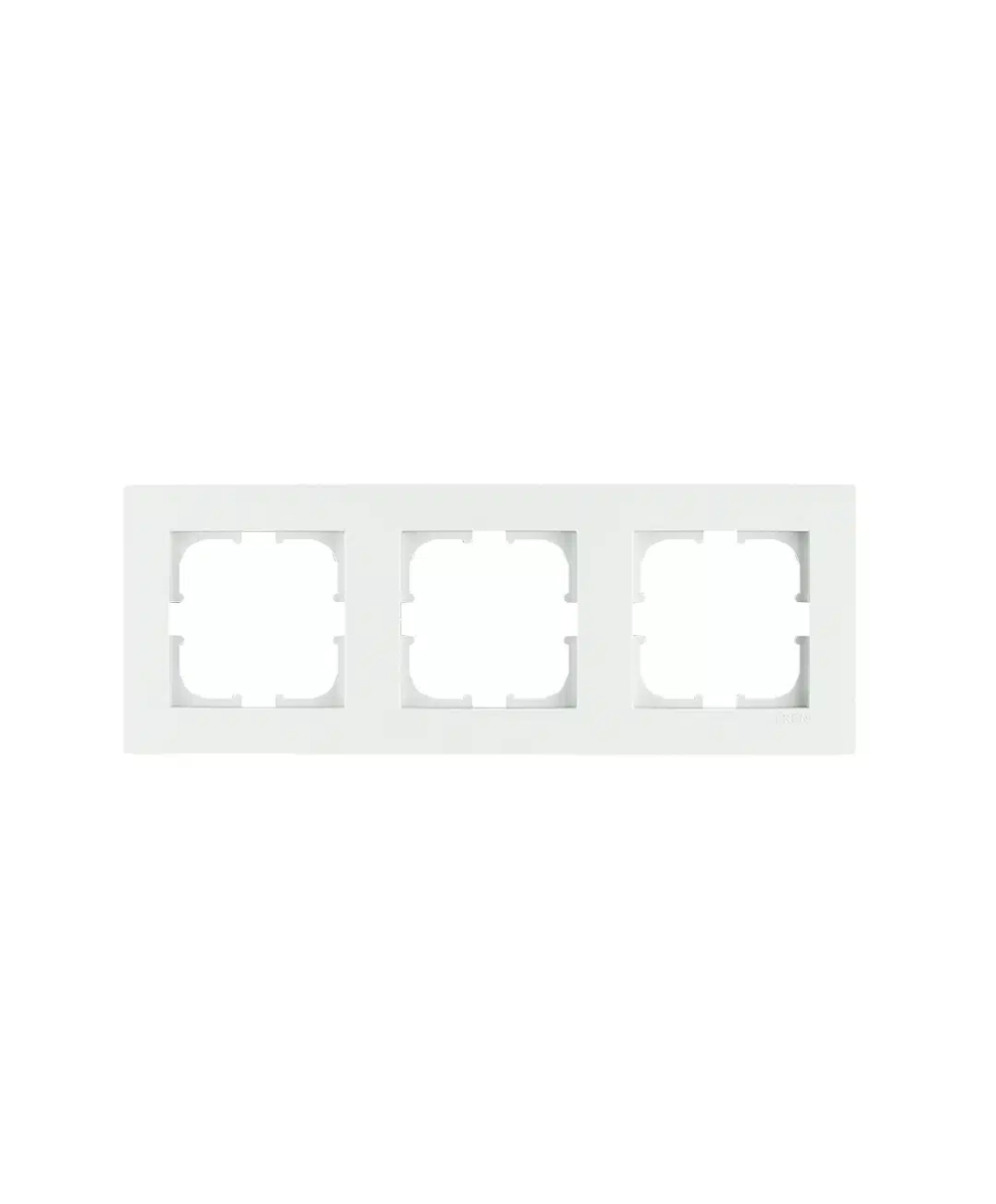 Rama pentru priza tripla KARELL EXEN, alb / 200-010000-103