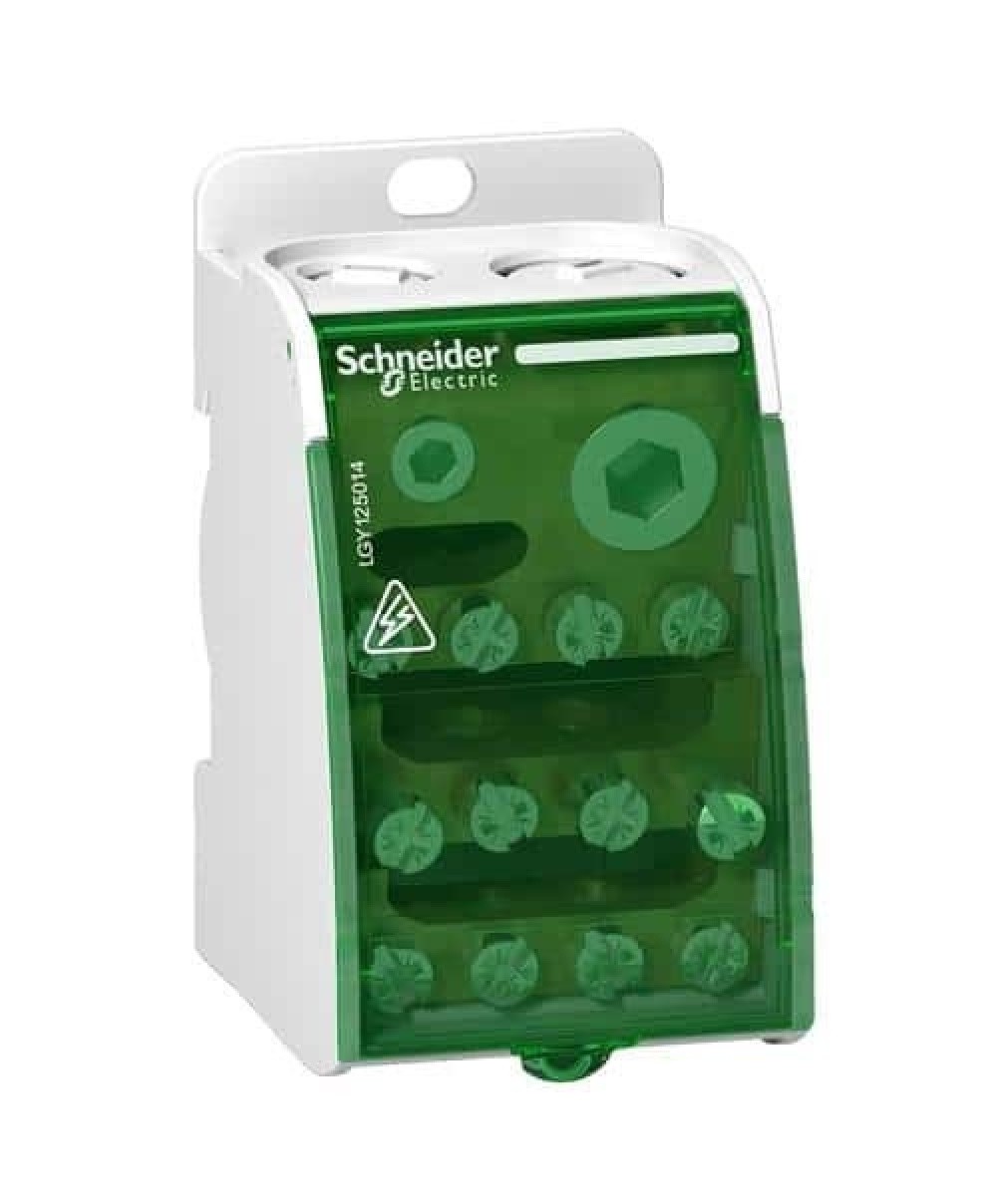 Repartitor etajat cu șurub, 1P 160A 13 găuri, Schneider, gri / LGY116013