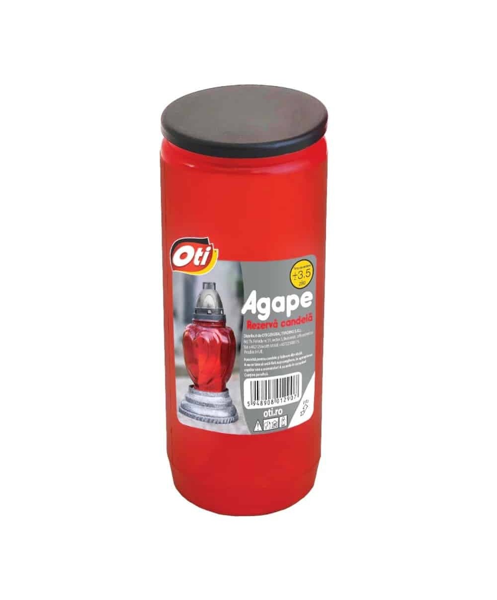 Rezerve pentru candelă, durată 3.5 zile, Agape, alb / OTI131290