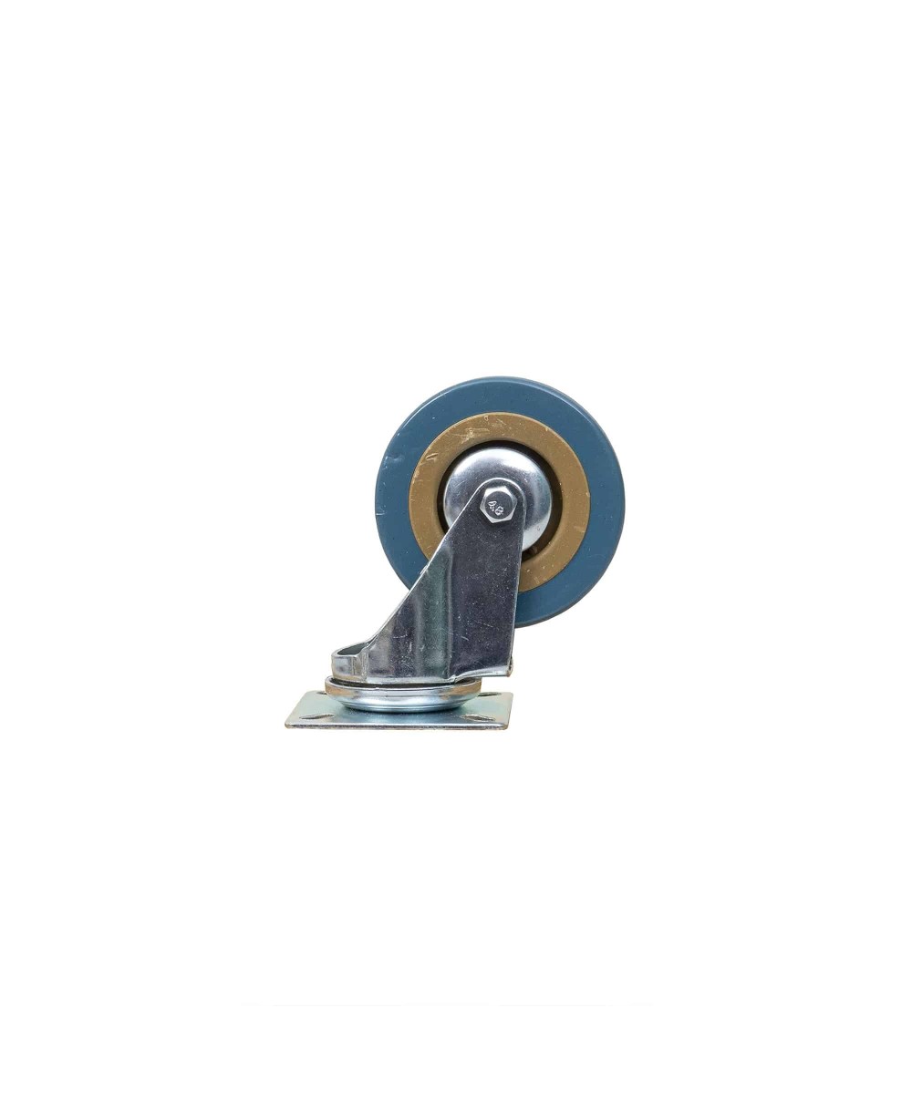 Roata pentru mobila, rola de cauciuc, pivotanta 3 inchi, albastru Z-TOOLS / ZTS 8123