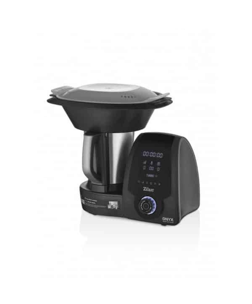 Robot de bucatarie multifunctional thermorobot, putere 1700W, capacitate 3.3L, 30 functii, aplicatie mobil, afisaj digital LED, ZILAN ONYX / ZLN9334