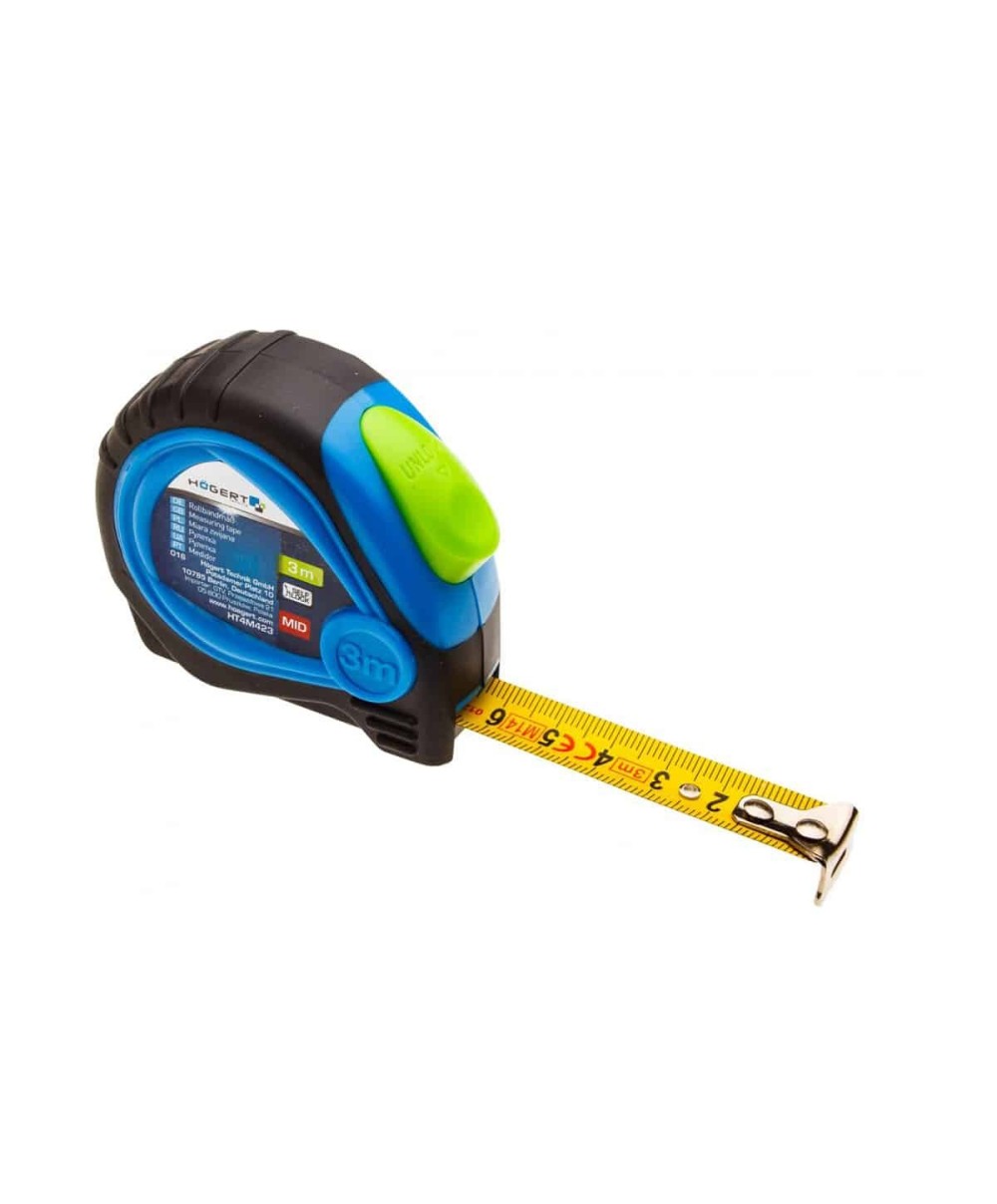 Ruleta din otel 3m x 16 mm HOGERT / HT4M423