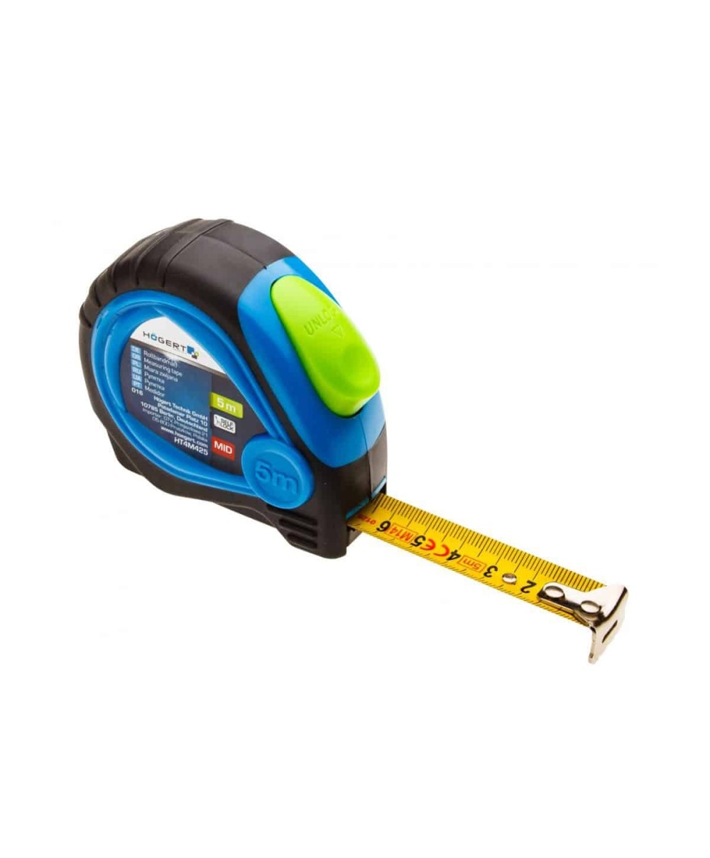Ruleta din otel 5m x 19 mm HOGERT / HT4M425