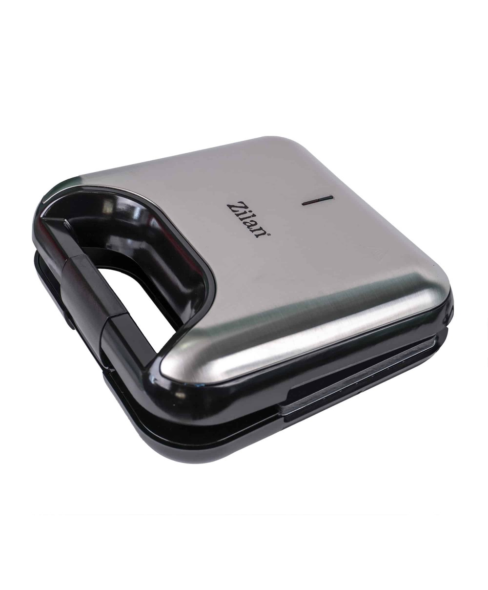 Sandwich-maker 5 in 1, putere 800 W, 5 tipuri de placi grill, culoare Negru/Inox / ZLN 3932