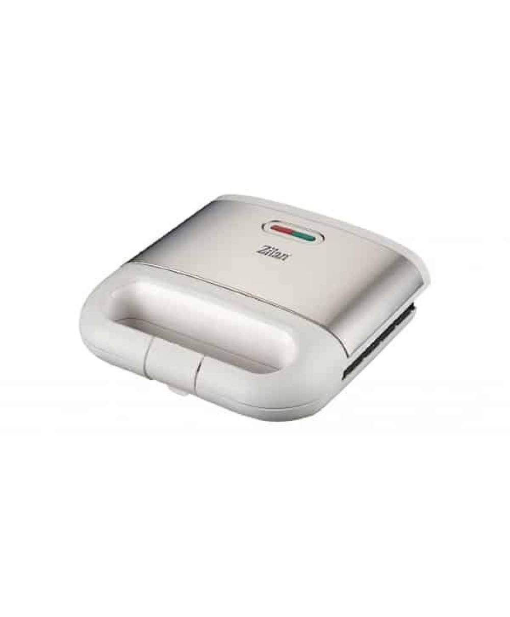 Sandwich maker ZILAN, putere 800w, indicator luminos, termostat, alb / ZLN 1689