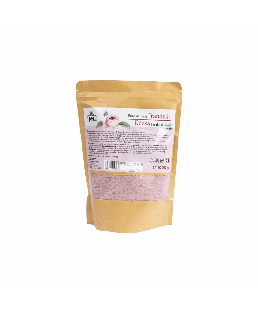 Sare de baie, punga de 1kg, aroma trandafir Z-TOOLS / EXT9978