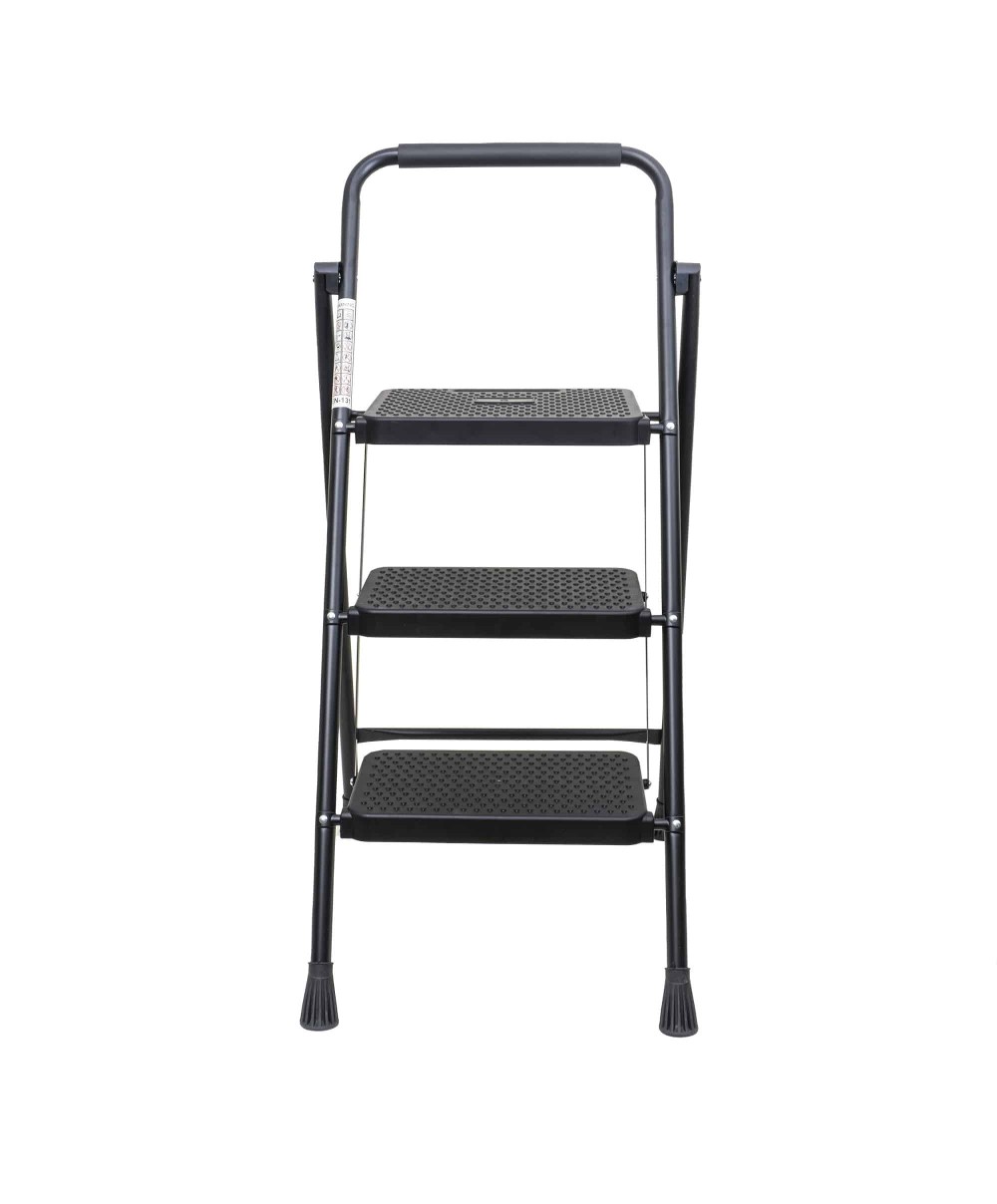 Scara metalica cu 3 trepte late, pliabila negru Z-TOOLS / ZTS 8087