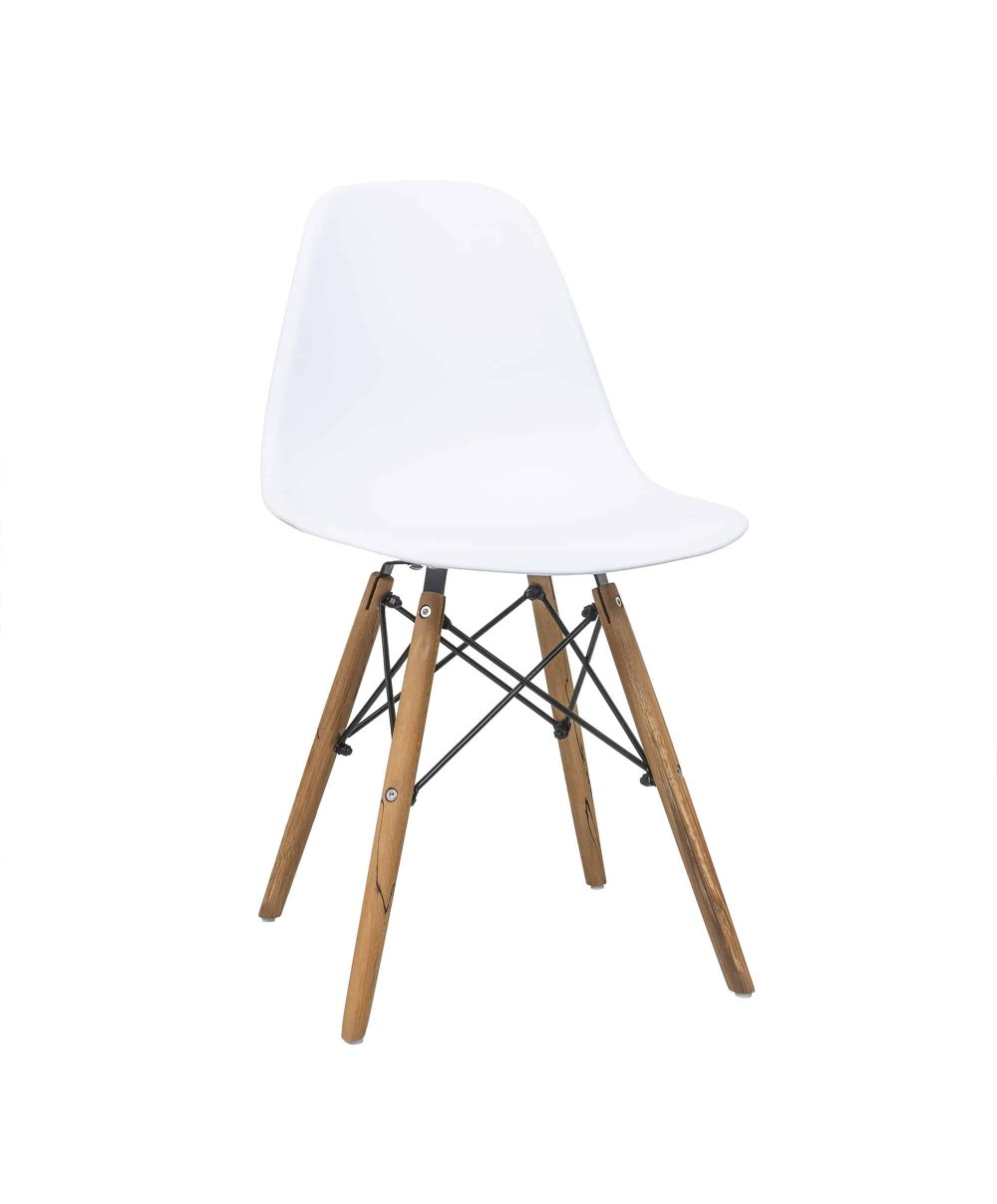 Scaun pentru bucatarie sau living, maxim 120kg, alb / ZTS 8186