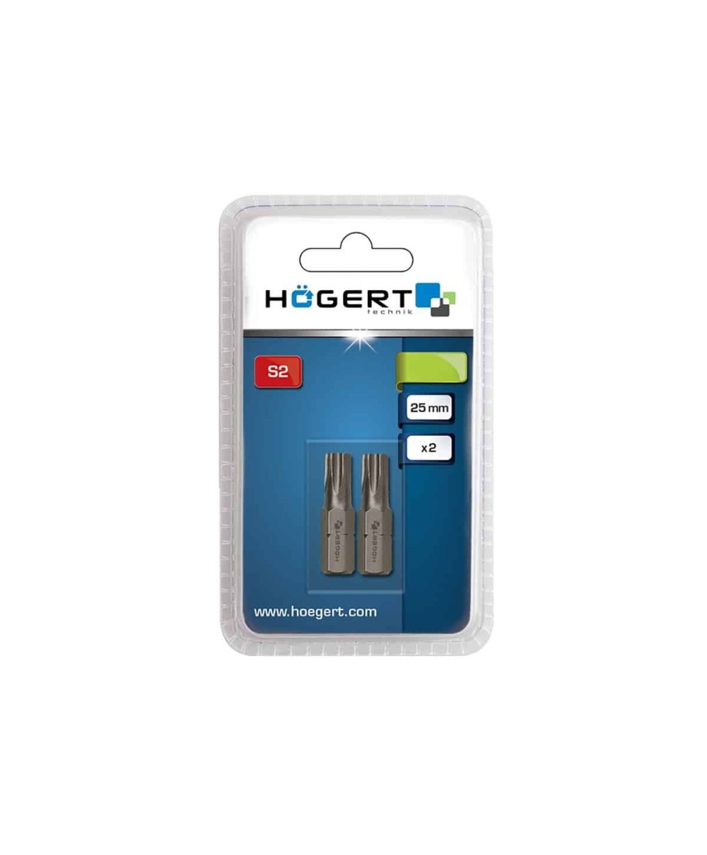 Set 2 bucati, bit-uri pentru surubelnita, T3, 25mm HOGERT / HT1S364