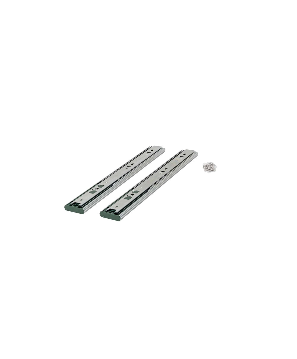 Set 2 glisiere cu bile, lungime 350mm, argintiu Z-TOOLS / PK-L-P2O-H45-350