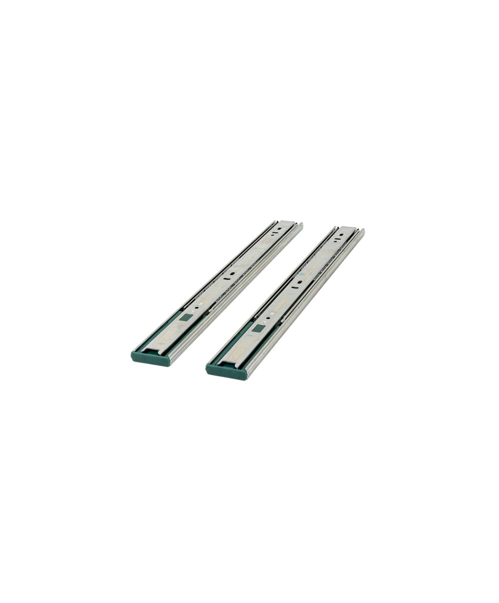 Set 2 glisiere cu bile, lungime 400mm, argintiu Z-TOOLS / PK-L-H45-400-B