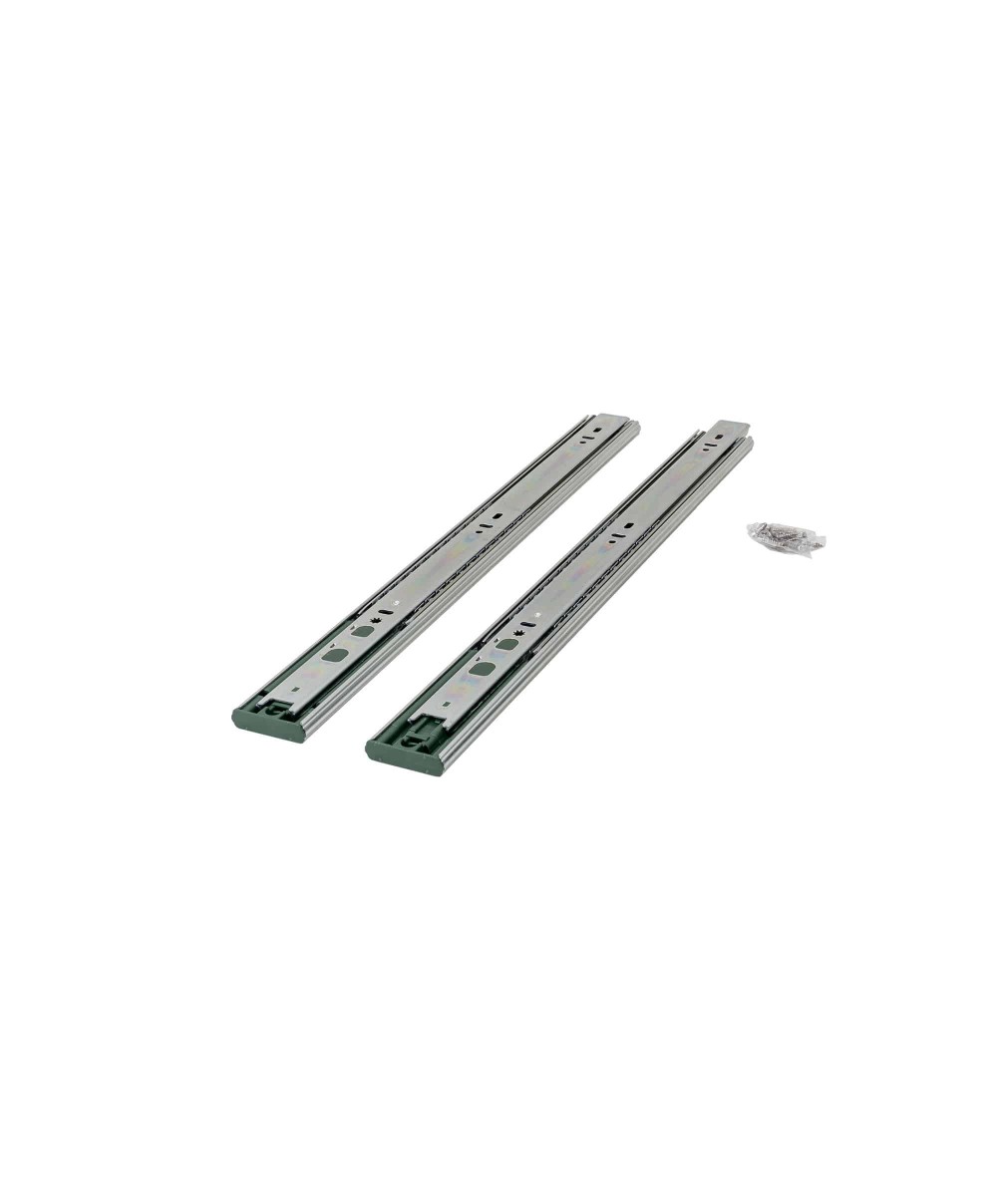 Set 2 glisiere cu bile, lungime 450mm, argintiu Z-TOOLS / PK-L-P2O-H45-450