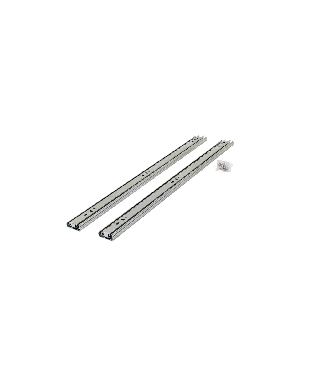 Set 2 glisiere pentru sertar cu bile, lungime 500mm, argintiu Z-TOOLS / G35001-500