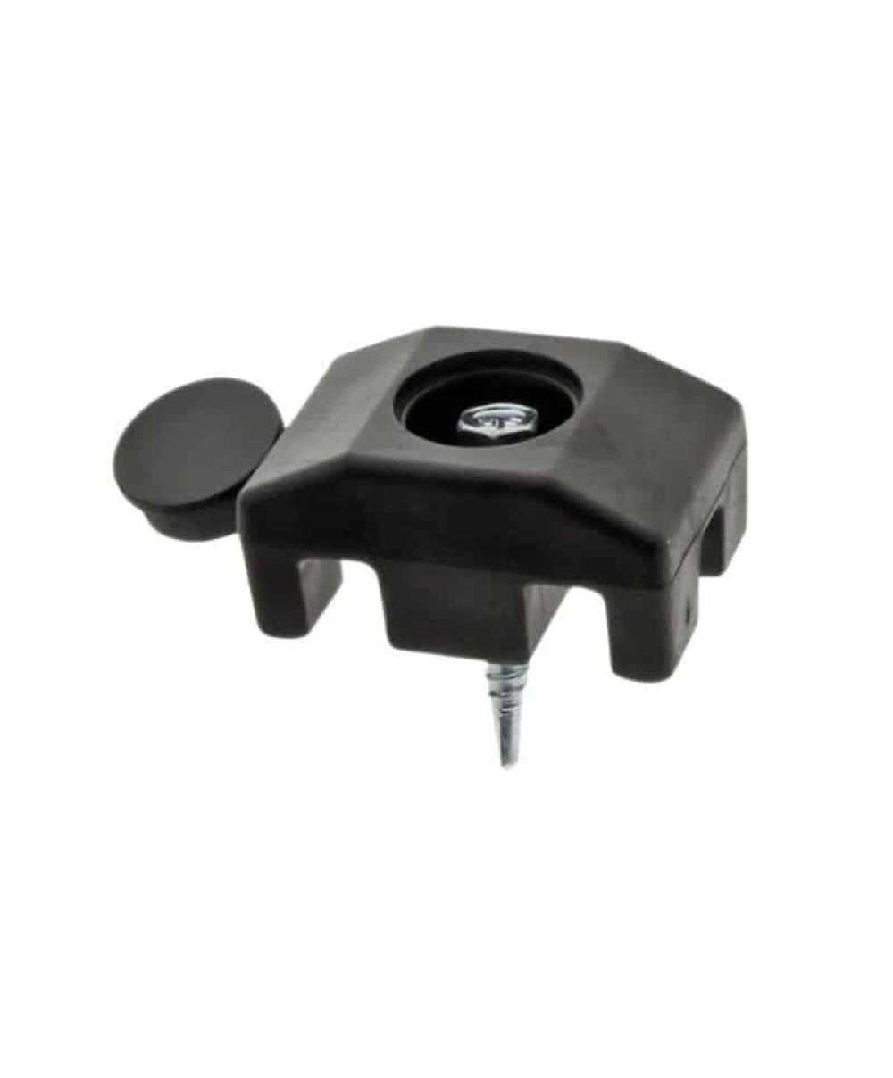 Set 20 bucati clema din plastic pentru prindere panouri bordurate gard 40x30mm, surub 5.5x32mm, negru / 174.48.9005